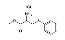 2-amino-3-phenylmercapto-propionic acid methyl ester.HCl Structure