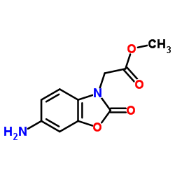 Methyl (6-amino-2-oxo-1,3-benzoxazol-3(2H)-yl)acetate结构式