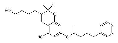 dl-5-Hydroxy-3-(4-hydroxybutyl)-2,2-dimethyl-7-(5-phenyl-2-pentyloxy)-3,4-dihydro-2H-benzopyran Structure