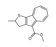 2-Methyl-1,2-dihydro-3-thia-cyclopenta[a]azulene-9-carboxylic acid methyl ester结构式