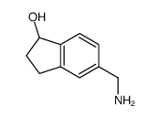 5-(氨基甲基)-2,3-二氢-1H-茚-1-醇结构式