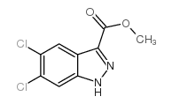 5,6-二氯-1H-吲唑-3-羧酸甲酯结构式