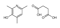 butanedioic acid,2,4,6-trimethylpyridin-3-ol结构式