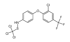 1,1,1-trichloro-N-[4-[2-chloro-4-(trifluoromethyl)phenoxy]phenyl]methanesulphenamide结构式