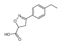 3-(4-ethylphenyl)-4,5-dihydroisoxazole-5-carboxylic acid结构式