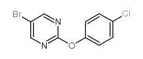 5-溴-2-(4-氯苯氧基)嘧啶结构式