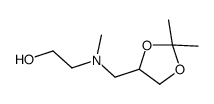 2-[(2,2-dimethyl-1,3-dioxolan-4-yl)methyl-methylamino]ethanol Structure
