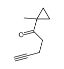 1-(1-methylcyclopropyl)pent-4-yn-1-one Structure