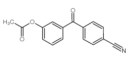 3-ACETOXY-4'-CYANOBENZOPHENONE Structure