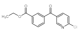 2-CHLORO-5-(3-ETHOXYCARBONYLBENZOYL)PYRIDINE结构式