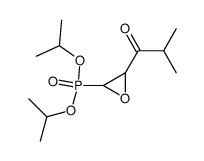diisopropyl (3-isobutyryloxiran-2-yl)phosphonate结构式