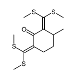 2,6-bis[bis(methylsulfanyl)methylidene]-3-methylcyclohexan-1-one结构式