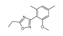 5-ethyl-3-(2-methoxy-4,6-dimethylphenyl)-1,2,4-oxadiazole结构式