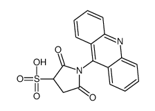 1-acridin-9-yl-2,5-dioxopyrrolidine-3-sulfonic acid结构式