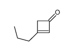 2-CYCLOBUTEN-1-ONE, 3-PROPYL-结构式