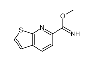 methyl thieno[2,3-b]pyridine-6-carboximidate结构式