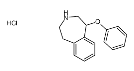 5-phenoxy-2,3,4,5-tetrahydro-1H-3-benzazepine,hydrochloride Structure