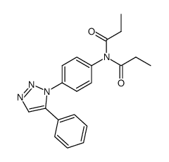 1-(4-N,N-dipropionylaminophenyl)-5-phenyl-1H-1,2,3-triazole结构式
