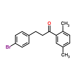 3-(4-Bromophenyl)-1-(2,5-dimethylphenyl)-1-propanone Structure