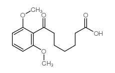 7-(2,6-dimethoxyphenyl)-7-oxoheptanoic acid Structure