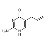 2-amino-5-prop-2-enyl-3H-pyrimidin-4-one结构式