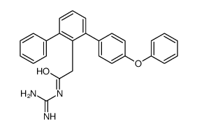 N-(diaminomethylidene)-2-[2-(4-phenoxyphenyl)-6-phenylphenyl]acetamide Structure
