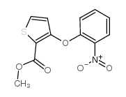 3-(2-硝基苯氧基)-2-噻吩羧酸甲酯结构式