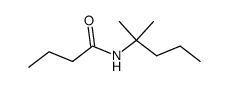 Butyramide,N-(1,1-dimethylbutyl)- (7CI) structure