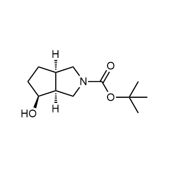 Tert-butyl (3aS,4S,6aR)-4-hydroxyhexahydrocyclopenta[c]pyrrole-2(1H)-carboxylate Structure