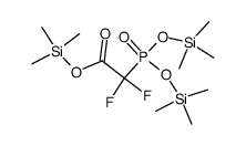 trimethylsilyl difluoro(bis(trimethylsiloxy)phosphinyl)acetate Structure