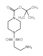 4-((2-氨基乙基)磺酰基)哌嗪-1-羧酸叔丁基酯结构式