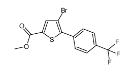 methyl 4-bromo-5-(4-trifluoromethylphenyl)thiophene-2-carboxylate Structure