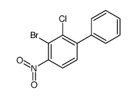 2-bromo-3-chloro-1-nitro-4-phenylbenzene结构式