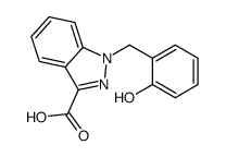 1-[(2-hydroxyphenyl)methyl]indazole-3-carboxylic acid结构式