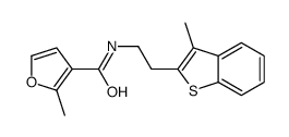 2-methyl-N-[2-(3-methyl-1-benzothiophen-2-yl)ethyl]furan-3-carboxamide结构式