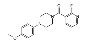 (2-fluoropyridin-3-yl)-[4-(4-methoxyphenyl)piperazin-1-yl]methanone结构式