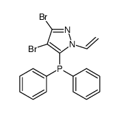 (4,5-dibromo-2-ethenylpyrazol-3-yl)-diphenylphosphane Structure