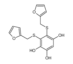 5,6-bis(furan-2-ylmethylsulfanyl)benzene-1,2,4-triol Structure