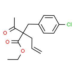 Benzenepropanoic acid, α-acetyl-4-chloro-α-2-propen-1-yl-, ethyl ester结构式