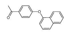 1-(4-(naphthalen-1-yloxy)phenyl)ethanone结构式