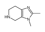 2,3-二甲基-3H,4H,5H,6H,7H-咪唑并[4,5-c]吡啶结构式