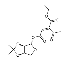 ethyl 2,3-O-isopropylidene-β-D-erythrofuranosyl 3-acetylfumarate Structure