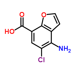 4-amino-5-chlorobenzofuran-7-carboxylic acid Structure