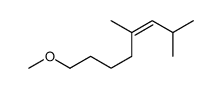 8-methoxy-2,4-dimethyloct-3-ene结构式