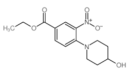 Ethyl 3-Nitro-4-(piperidin-4-ol-1-yl)benzoate Structure