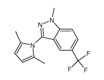 3-(2,5-dimethyl-1H-pyrrol-1-yl)-1-methyl-5-(trifluoromethyl)-1H-indazole Structure