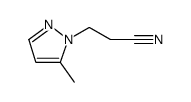 1H-Pyrazole-1-propanenitrile, 5-methyl Structure