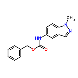 Benzyl (1-methyl-1H-indazol-5-yl)carbamate结构式