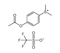 4-acetoxyphenyldimethylsulfonium triflate结构式