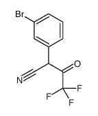 2-(3-Bromo-phenyl)-4,4,4-trifluoro-3-oxo-butyronitrile Structure